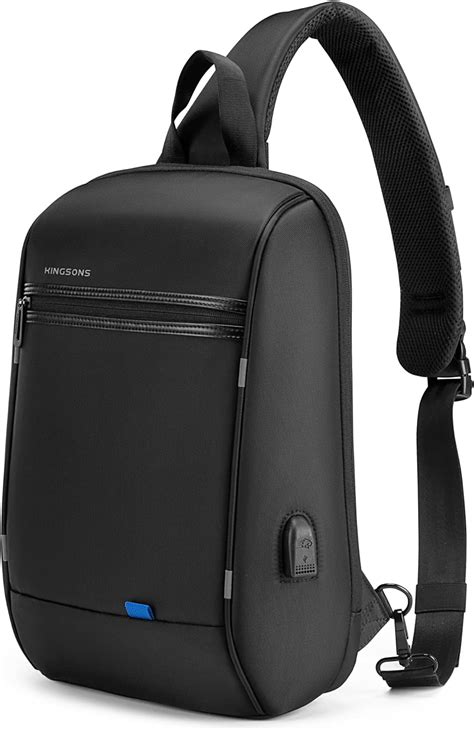 Kingsons Mens Sling Laptop Backpack Slim Casual Daypack 